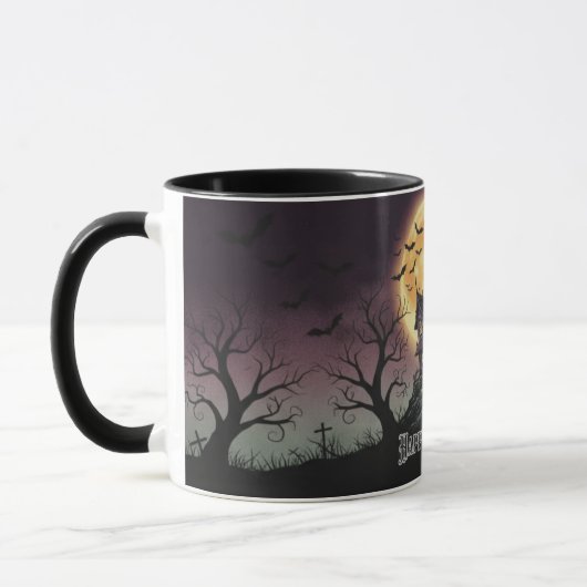 Haunted House Halloween Mug (Gauche)