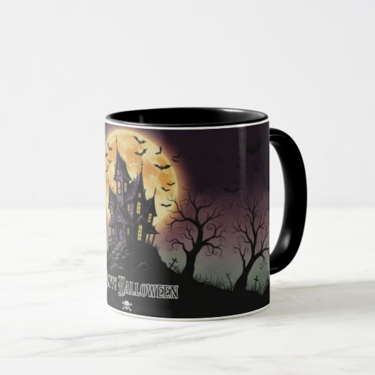 Haunted House Halloween Mug Mok (Voorkant rechts)