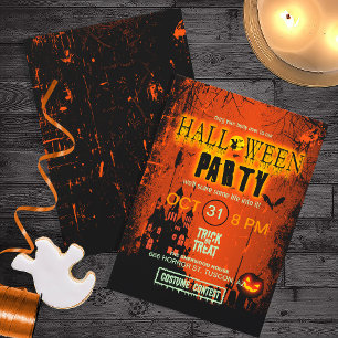 Haunted House Halloween Party ID578 Kaart