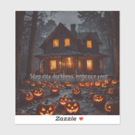 Haunted House - Halloween Sticker