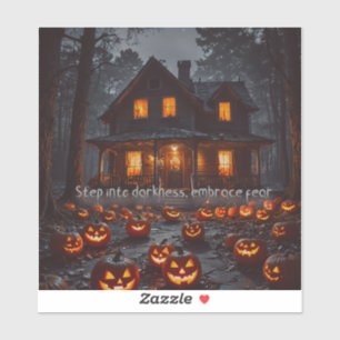 Haunted House - Halloween Sticker