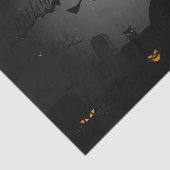 Haunted House Halloween Tissuepapier (Detail)