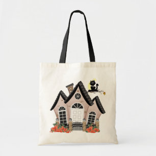 Haunted House Halloween Tote Bag