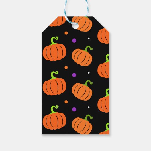 Haunted House Hey Boo Paarse Halloween Verjaardag Cadeaulabel (Achterkant)