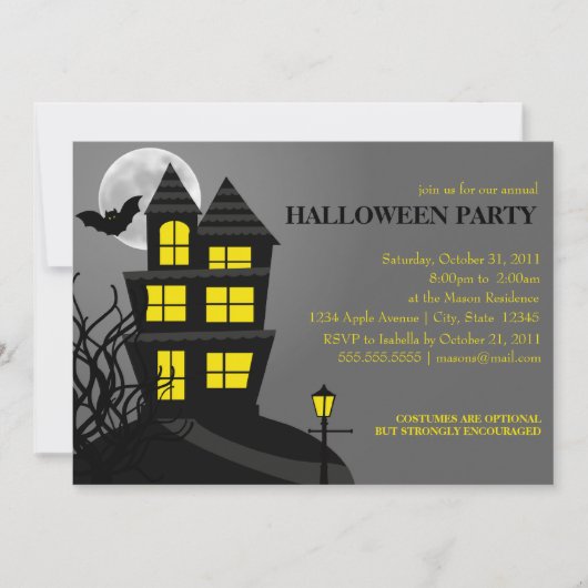 Haunted House Kaart (Voorkant)