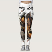 Haunted House Leggings Éffrayants 🕷️ 🎃 (Devant)