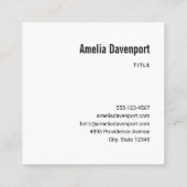 Haunted House met pompoenen Halloween Vierkante Visitekaartje (Achterkant)