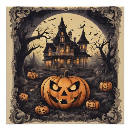 Haunted House No 1 Glossy Poster Perfect Poster (Voorkant)