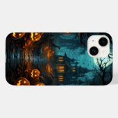 Haunted House Onder Moonlit Halloween Case-Mate iPhone Case (Achterkant (horizontaal))