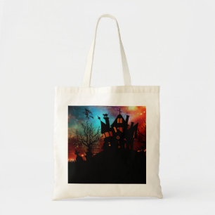 Haunted House op een heuvel Tote Bag