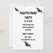 Haunted house party kaart (Achterkant)