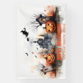Haunted House pompoenheks Spandoek (Verticaal)