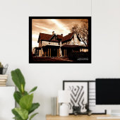 Haunted House Poster (Thuiskantoor)