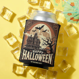 Haunted House Pumpkins Spooky Scary Halloween Blikjeskoeler