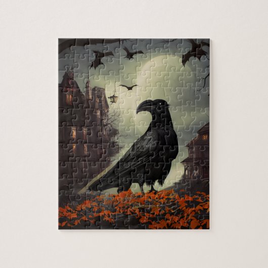 Haunted House Raven Legpuzzel (Verticaal)