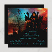 Haunted House Red en Blue Sky Kaart (Voorkant / Achterkant)