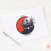 Haunted House Ronde Sticker (Envelop)