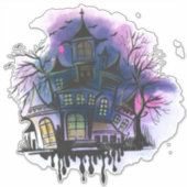 Haunted House Sticker (Voorkant)
