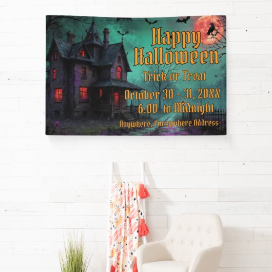 Haunted House Themed Banner (Insitu)
