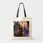 Haunted House "Trick or treat" Budget Canvas tas (Voorkant)