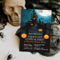 Haunted House uitnodiging Halloween kostuum feest