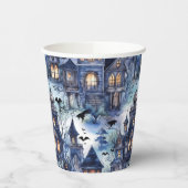 Haunted House Vleermuizen Custom Halloween Papiere Papieren Bekers (Links)