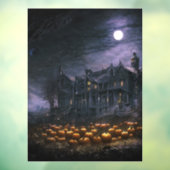 Haunted House Window Cling Raamsticker (Vel 3)