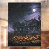 Haunted House Window Cling Raamsticker (Vel 2)