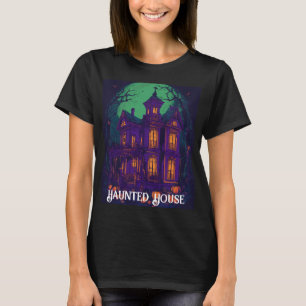 Haunted House Witch Moon T-shirt