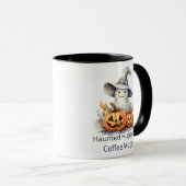 Haunted Hugs and Coffee Mugs Ghost Halloween Mok (Voorkant rechts)