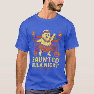 Haunted Hula Night Funny Ghost Halloween Zomer T-shirt