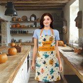 Haunted Kitchen Ghosts en Pumpkins Ontwerp Schort