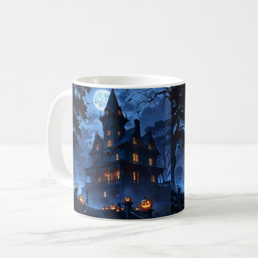 Haunted Mansion Anime Mug - Halloween Éffrayant (Devant gauche)