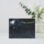 Haunted Mansion Halloween Briefkaart (Staand voorkant)