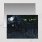 Haunted Mansion Halloween Briefkaart (Voorkant / Achterkant)