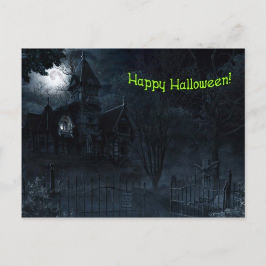 Haunted Mansion Halloween Briefkaart (Voorkant)