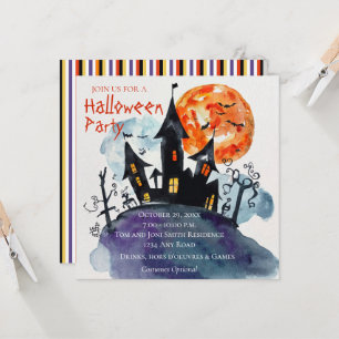 Haunted Mansion Halloween Fête Invitation