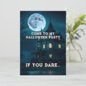 Haunted Mansion Halloween Fête Invitation (Debout devant)