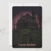 Haunted Mansion Halloween Fête Invitation (Devant)