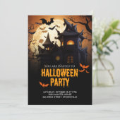 Haunted Mansion Halloween Invitation (Debout devant)