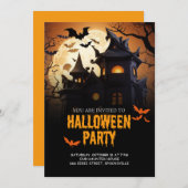 Haunted Mansion Halloween Invitation (Devant / Derrière)