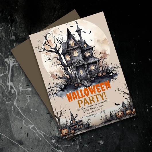 Haunted Mansion Halloween Invitation du parti Éffr