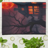 Haunted Mansion Halloween Kitchen Towel Theedoek (Gevouwen)