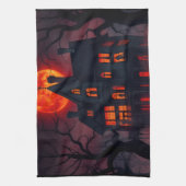Haunted Mansion Halloween Kitchen Towel Theedoek (Verticaal)