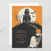 Haunted Mansion Halloween Party Invitation (Devant / Derrière)
