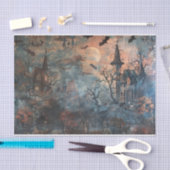 Haunted Mansion Spooky Bats Halloween Decoupage Tissuepapier (Craft)