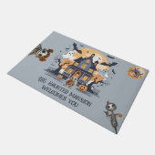 Haunted Mansion van de Spooky Creatures Deurmat (Schuin)