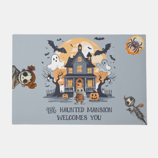 Haunted Mansion van de Spooky Creatures Deurmat (Voorkant)