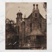 Haunted Mansion Wijn Etiket (Enkel label)