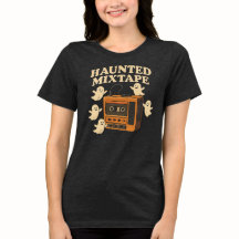 Haunted Mixtape Halloween Spooky Ghost Design